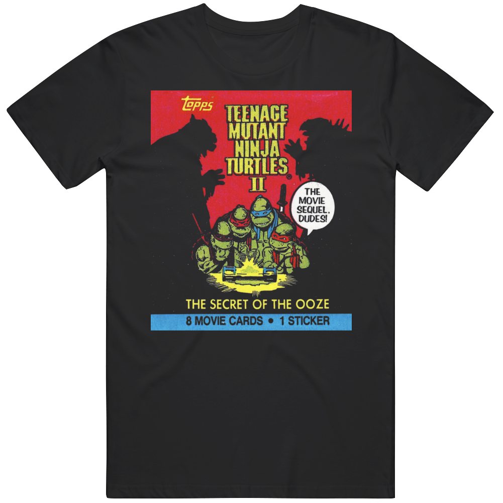 Retro Wax Pack Teenage Mutant Ninja Turtles 2 Movie Fan T Shirt Retro Wax Pack Teenage Mutant Ninja Turtles 2 Movie Fan T Shirt