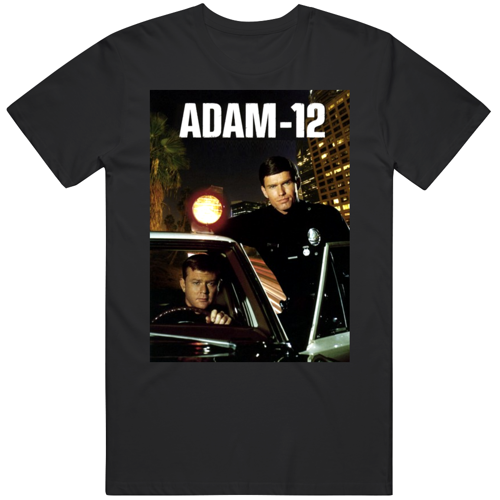 Adam 12 TV Show 70's Retro T Shirt Adam 12 TV Show 70's Retro T Shirt