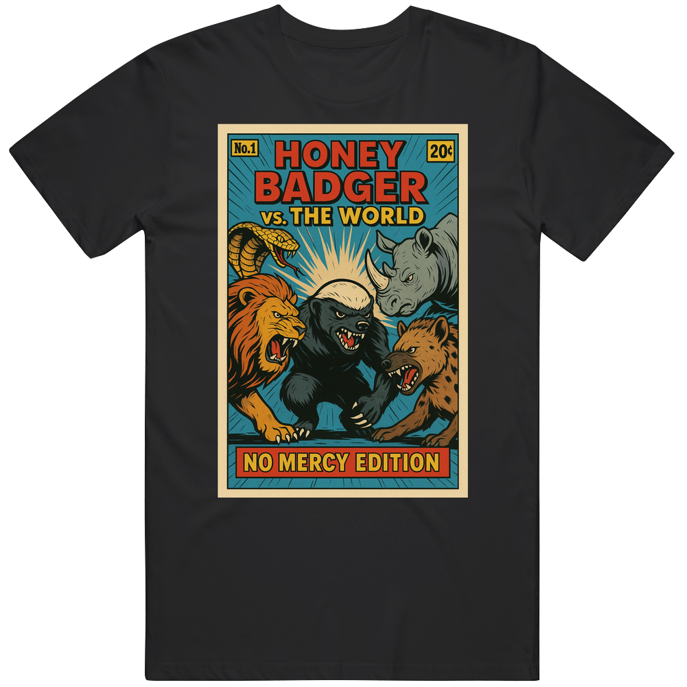 Funny Honey Badger vs The World No Mercy Edition Gift Idea T Shirt Funny Honey Badger vs The World No Mercy Edition Gift Idea T Shirt