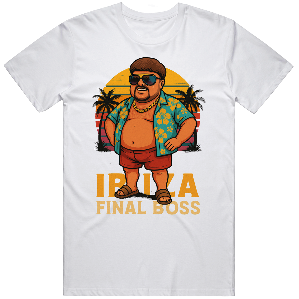 Ibiza Final Boss Caricature  Funny Gift Idea v2 T Shirt