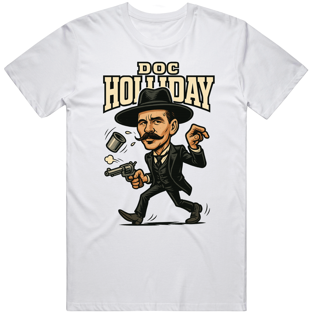 Doc Holiday Retro Tombstone Movie Caricature Great Gift Idea T Shirt Doc Holiday Retro Tombstone Movie Caricature Great Gift Idea T Shirt