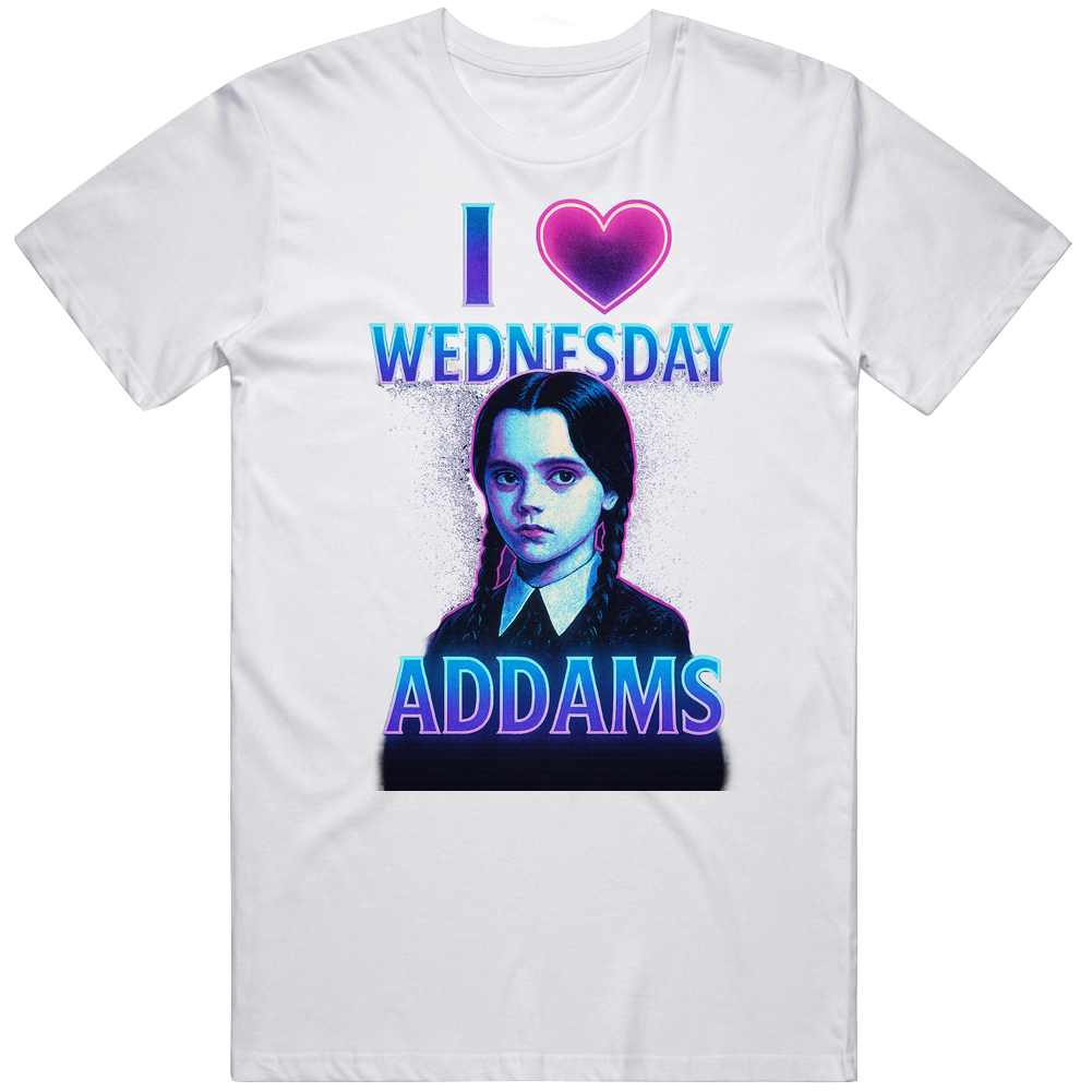 Cool Retro Caricature I Love Wednesday Fan Great Gift Idea T Shirt Cool Retro Caricature I Love Wednesday Fan Great Gift Idea T Shirt