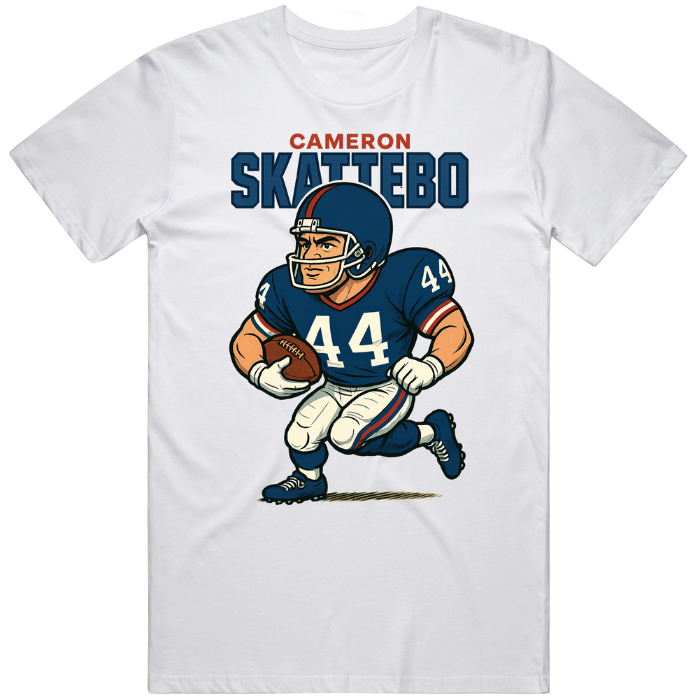 Cameron Skattebo Retro Caricature Fan T Shirt