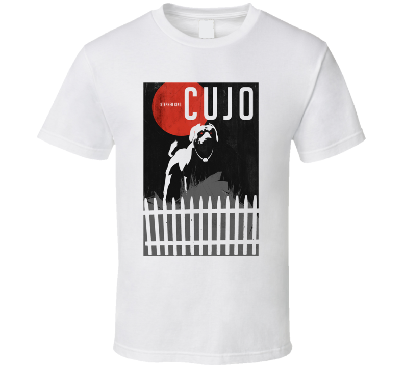 Stephen King CUJO Movie Poster T Shirt Stephen King CUJO Movie Poster T Shirt