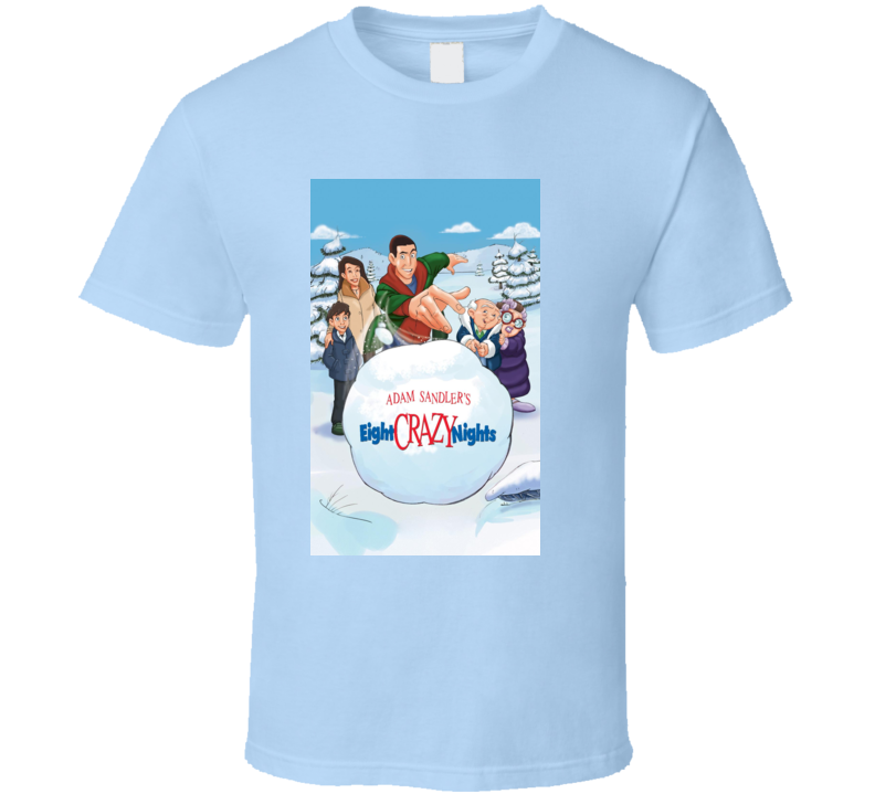 Eight Crazy Nights Movie Poster T Shirt Eight Crazy Nights Movie Poster T Shirt