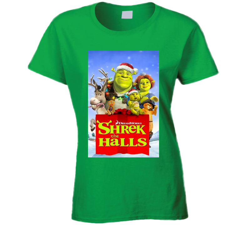 Shrek The Halls Christmas Movie Tshirt Shrek The Halls Christmas Movie Tshirt