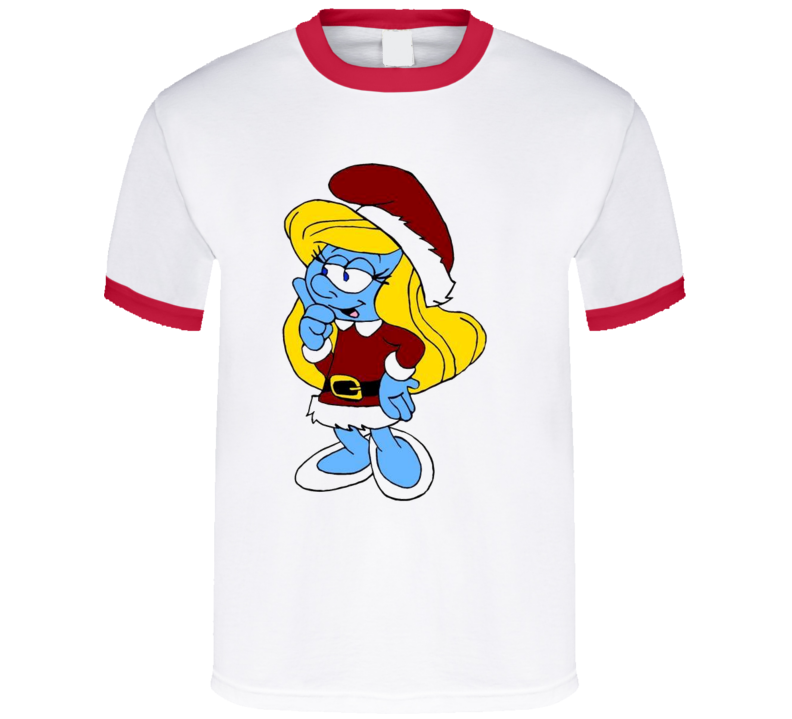 Smurfette Cartoon Character Christmas Kids Tshirt Smurfette Cartoon Character Christmas Kids Tshirt
