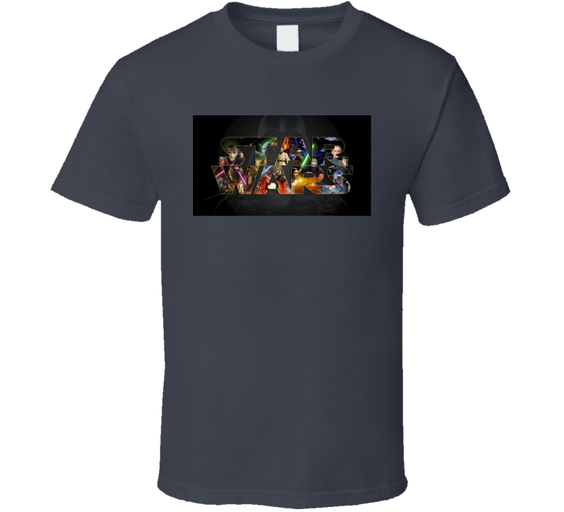 Star Wars Character Collage Logo Tshirt Star Wars Character Collage Logo Tshirt