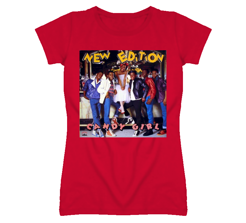 New Edition Retro Candy Girl Cover Tshirt New Edition Retro Candy Girl Cover Tshirt