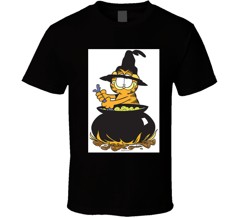 Retro Garfield Cartoon Spooky Stew Tshirt Retro Garfield Cartoon Spooky Stew Tshirt