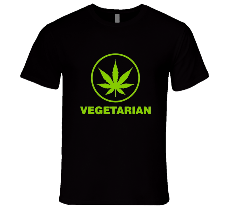 Vegetarian Cannabis Tshirt Vegetarian Cannabis Tshirt