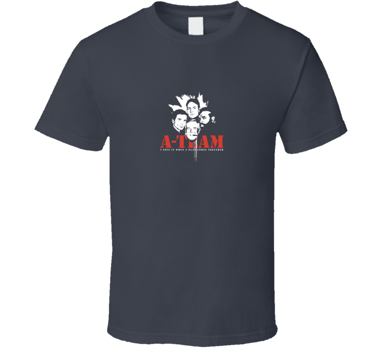 The A-Team 80's Action TV Show Characters Tshirt The A-Team 80's Action TV Show Characters Tshirt