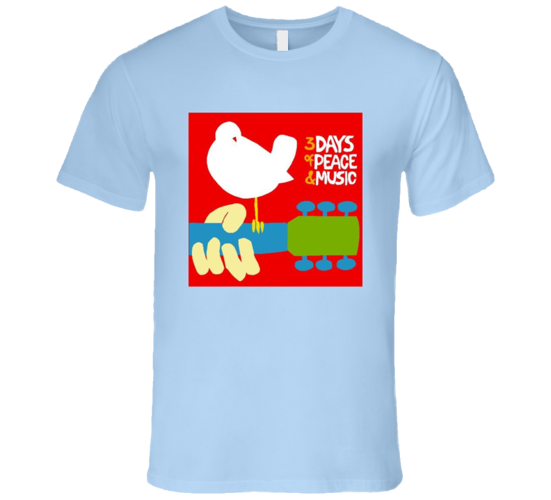 Woodstock Classic Peace, Love & Music Tshirt Woodstock Classic Peace, Love & Music Tshirt