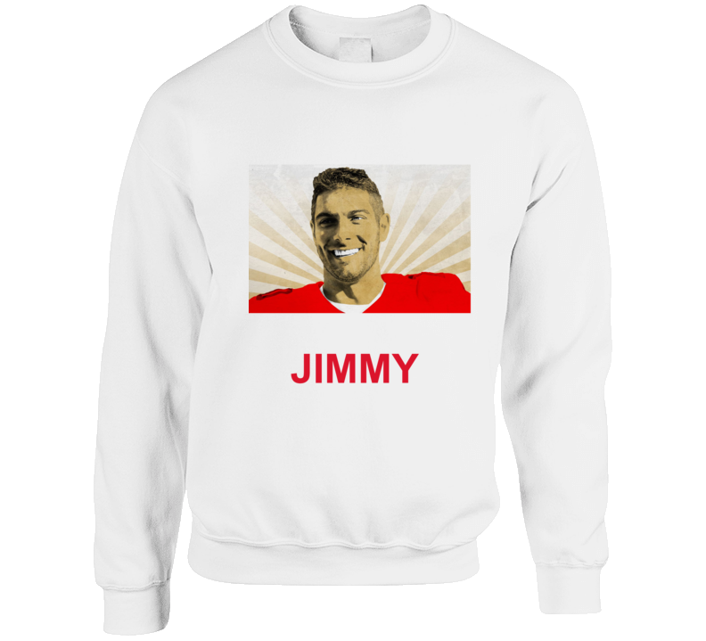 Jimmy Garoppolo Nfl Player Sweatshirt Crewneck Sweatshirt Jimmy Garoppolo Nfl Player Sweatshirt Crewneck Sweatshirt