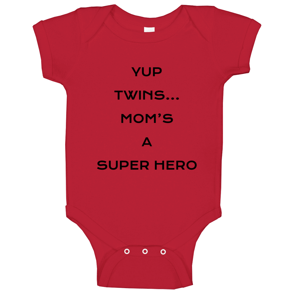 Moms A Super Hero Baby One Piece Moms A Super Hero Baby One Piece