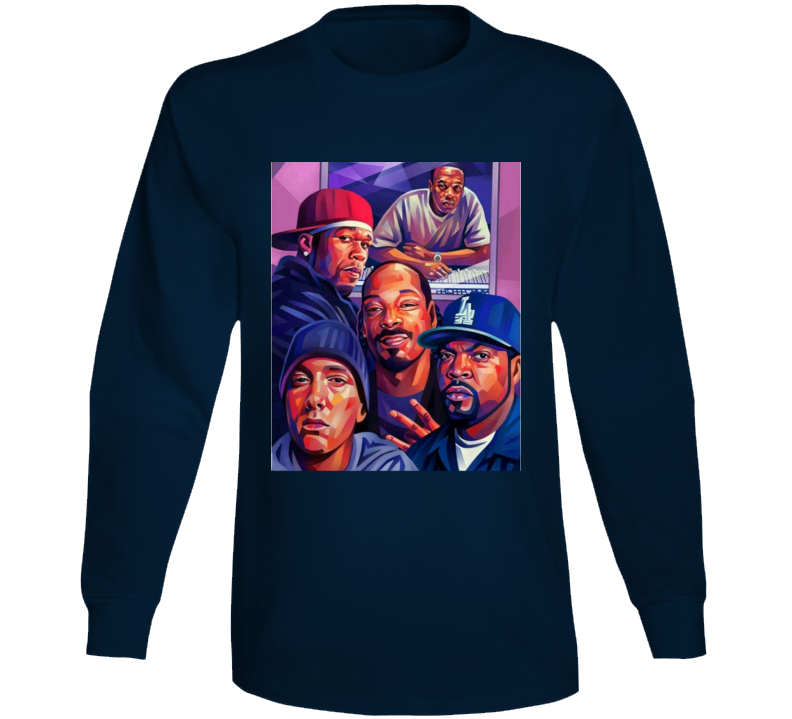 Snoop, Em, 50, Dre And Cube Og Rap Long Sleeve T Shirt Snoop, Em, 50, Dre And Cube Og Rap Long Sleeve T Shirt