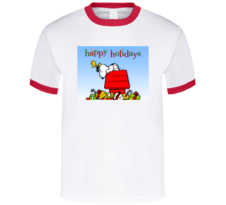 Snoopy Happy Holidays Tshirt Snoopy Happy Holidays Tshirt