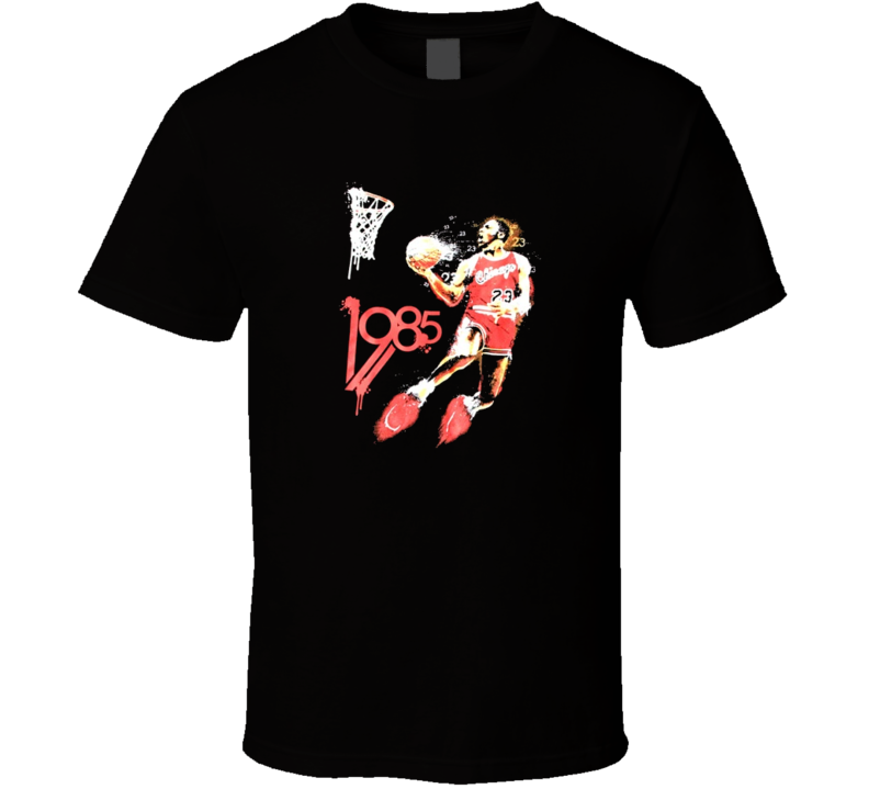 Michael Jordan 1985 Retro Classic Basketball T Shirt Michael Jordan 1985 Retro Classic Basketball T Shirt