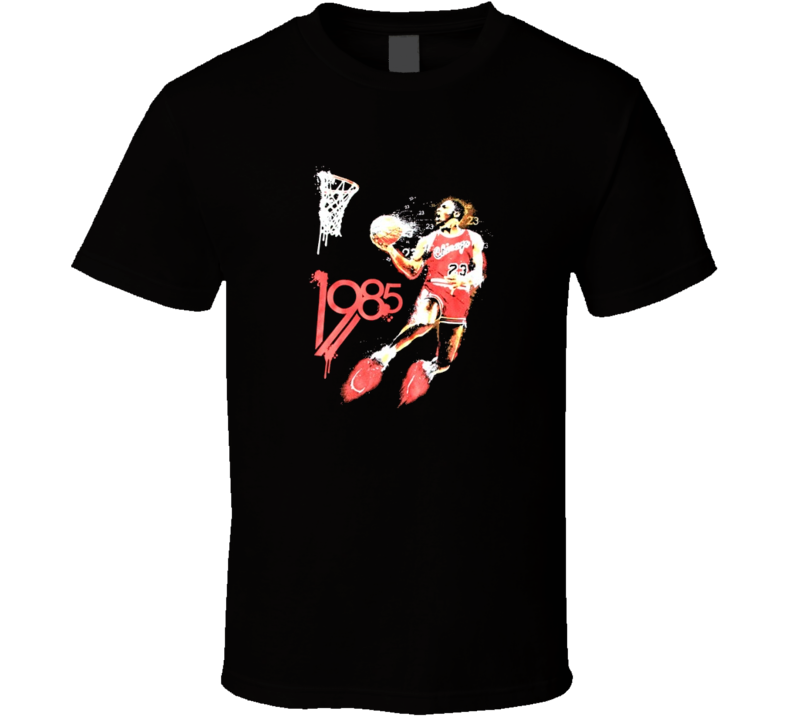 Michael Jordan 1985 Retro Classic Basketball T Shirt