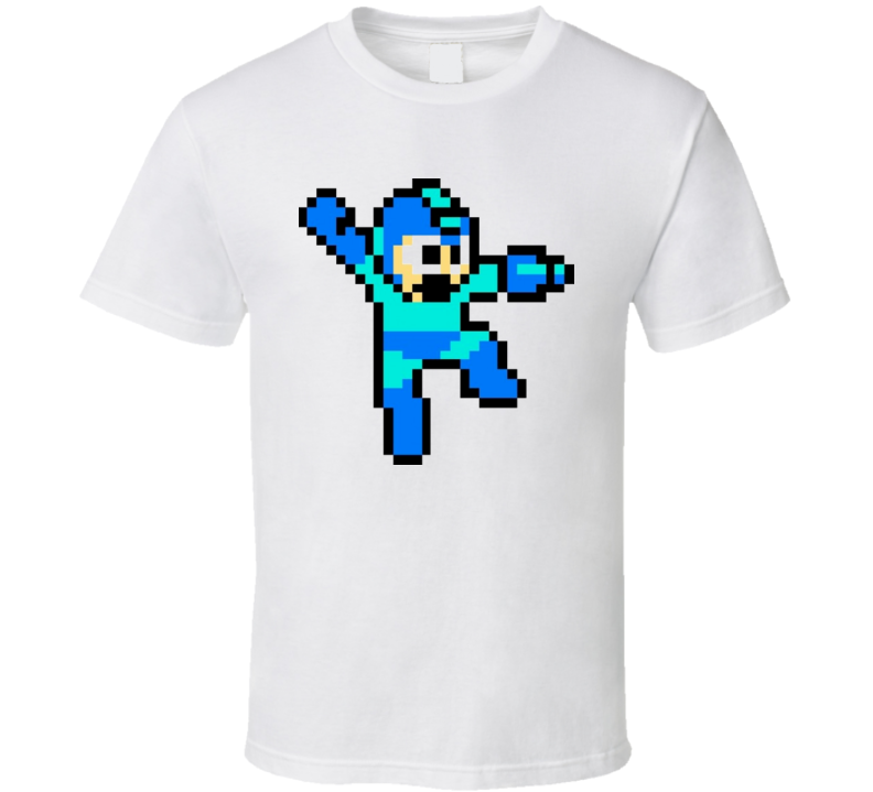 Mega Man 6-Bit Nintendo Classic Retro Video Game T Shirt Mega Man 6-Bit Nintendo Classic Retro Video Game T Shirt