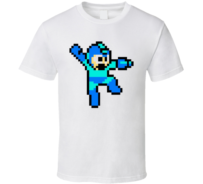 Mega Man 6-Bit Nintendo Classic Retro Video Game T Shirt