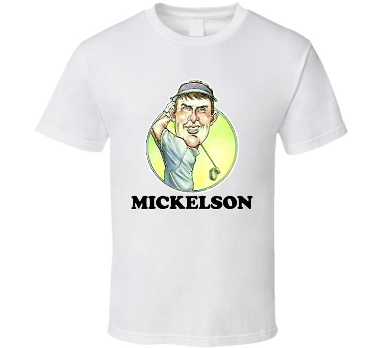 Phil Mickelson Professional Golfer Retro Caricature T Shirt Phil Mickelson Professional Golfer Retro Caricature T Shirt