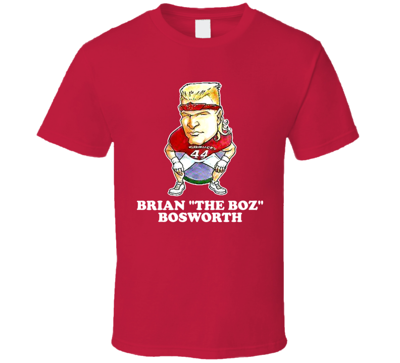 Brian Boz Bosworth Retro Oklahoma Football Caricature T Shirt Brian Boz Bosworth Retro Oklahoma Football Caricature T Shirt