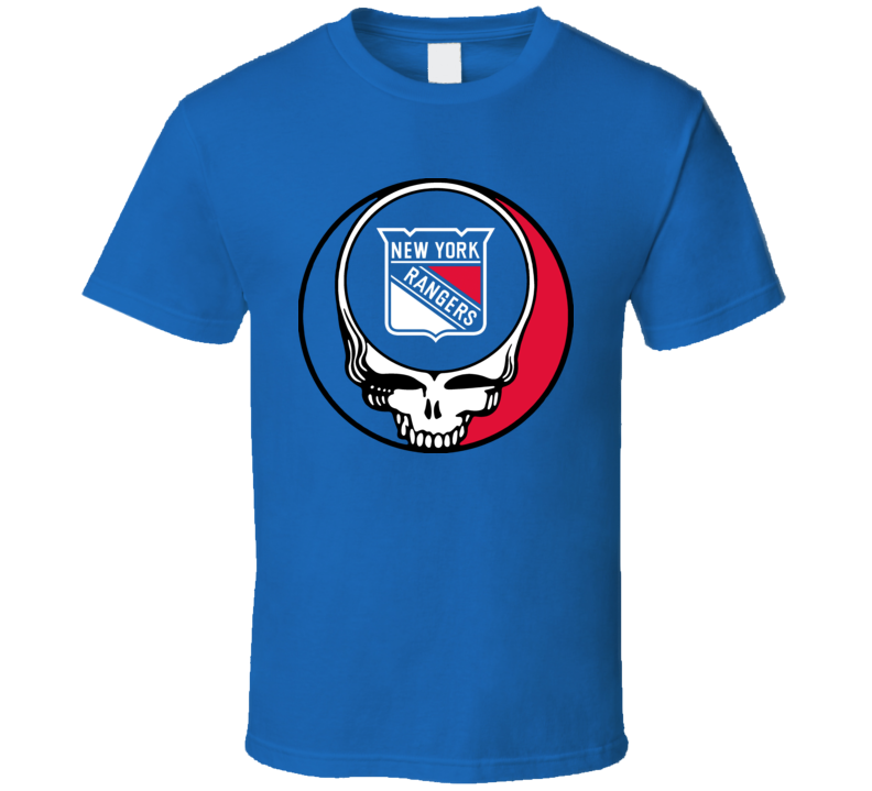 Grateful New York Steal Your Face Dead Rangers Hockey T Shirt Grateful New York Steal Your Face Dead Rangers Hockey T Shirt
