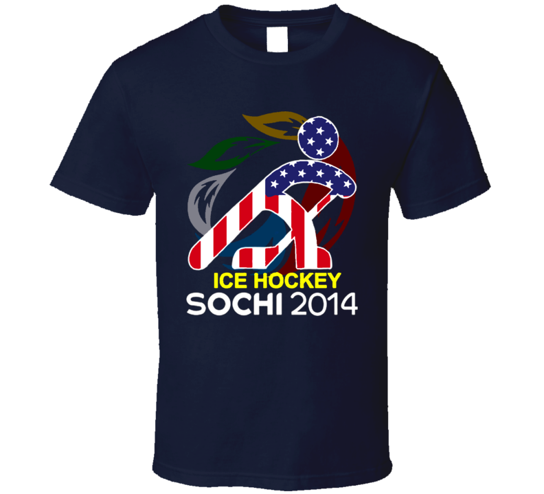 Sochi 2014 Winter Olympics Team USA Hockey T Shirt Sochi 2014 Winter Olympics Team USA Hockey T Shirt