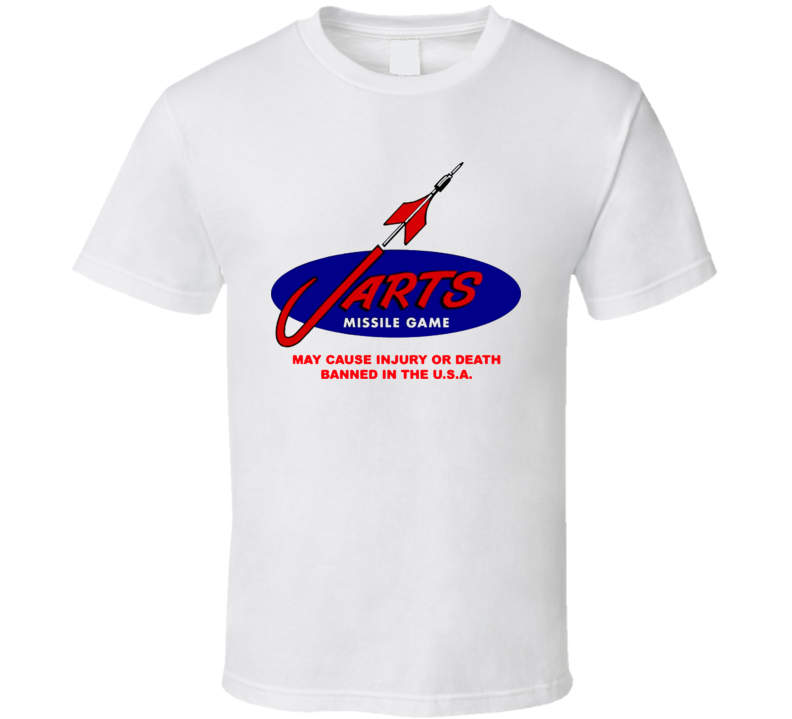 Jarts Missle Game Darts 80's T Shirt Jarts Missle Game Darts 80's T Shirt