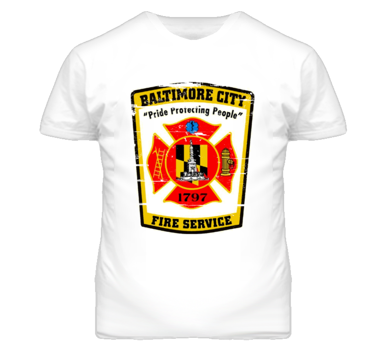 Baltimore City Fire Department T Shirt Baltimore City Fire Department T Shirt