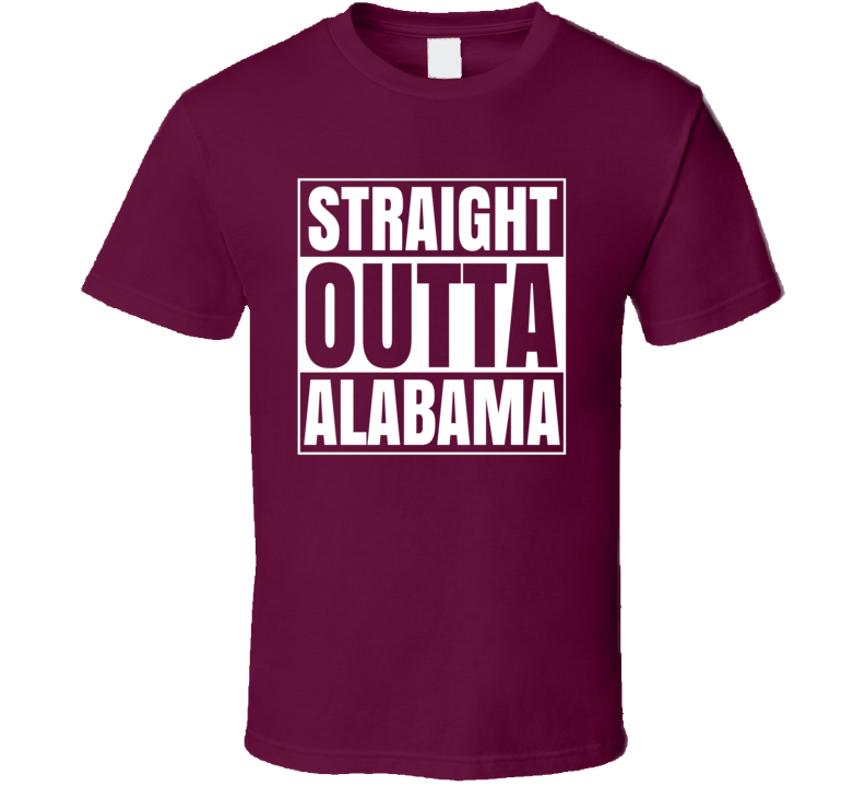 Straight Outta Alabam College National Final Football T Shirt