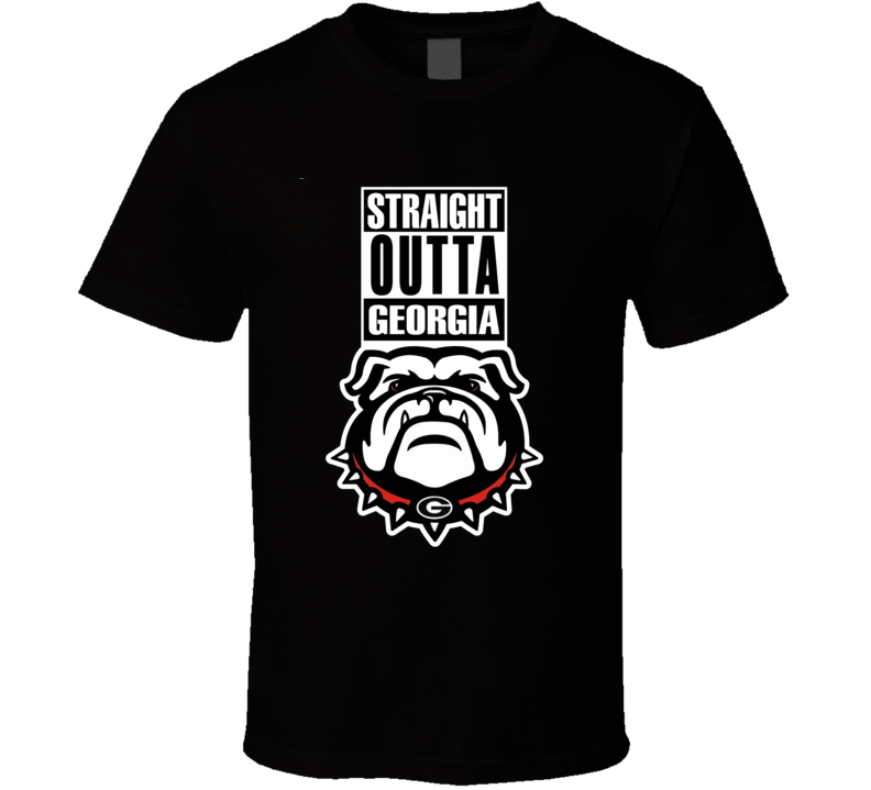 Straight Outta Georgia Compton Style College Football National T Shirt Straight Outta Georgia Compton Style College Football National T Shirt