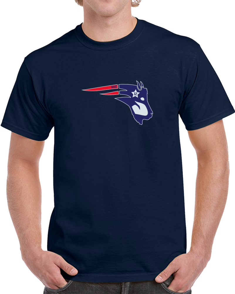 Tom Brady Goat New England Footbal Hybrid Logo T Shirt Tom Brady Goat New England Footbal Hybrid Logo T Shirt