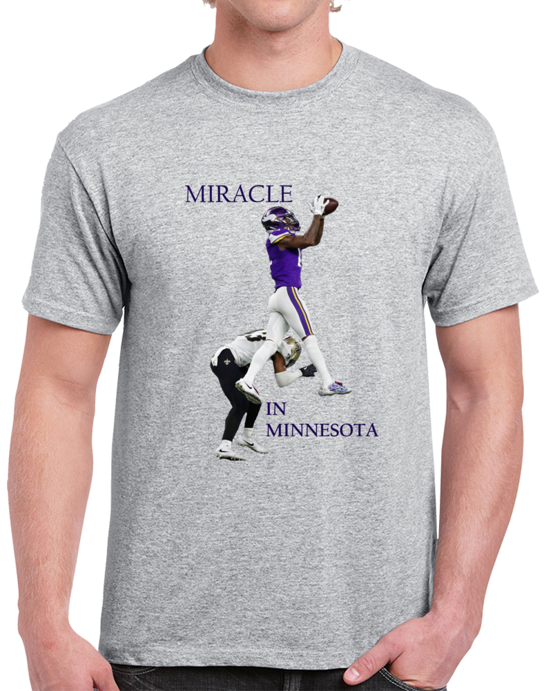 Stefon Diggs Miracle In Minnestoa Keenum The Catch Football T Shirt Stefon Diggs Miracle In Minnestoa Keenum The Catch Football T Shirt