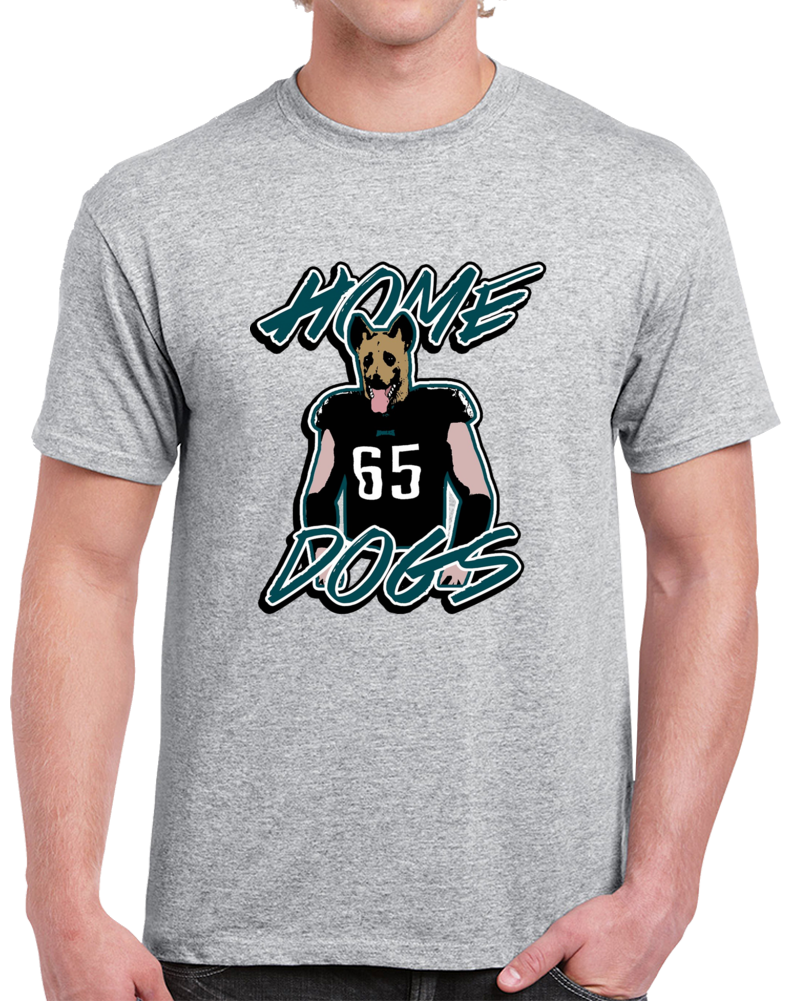 Lane Johnson Philadelphia Home Dogs Footbal Sport Gray T Shirt