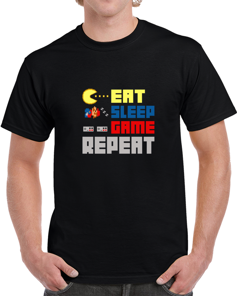 Nintendo Eat Sleep Game Repeat Video Game Gaming Gamer T Shirt Nintendo Eat Sleep Game Repeat Video Game Gaming Gamer T Shirt