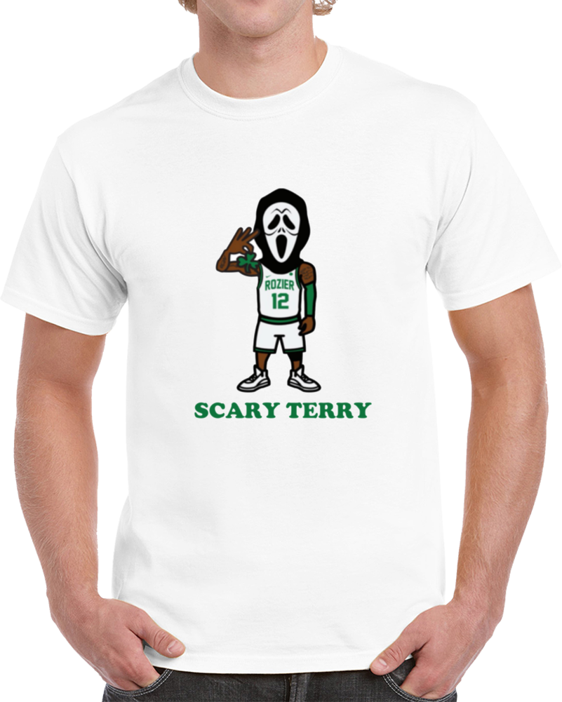 Scary Terry Rozier Scream Mask Boston Basketball Playoff Fan Supporter T Shirt Scary Terry Rozier Scream Mask Boston Basketball Playoff Fan Supporter T Shirt