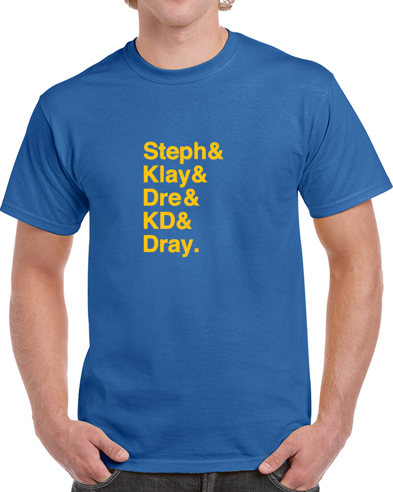 Golden State Death Lineup Curry Durant Thompson Basketball T Shirt Golden State Death Lineup Curry Durant Thompson Basketball T Shirt