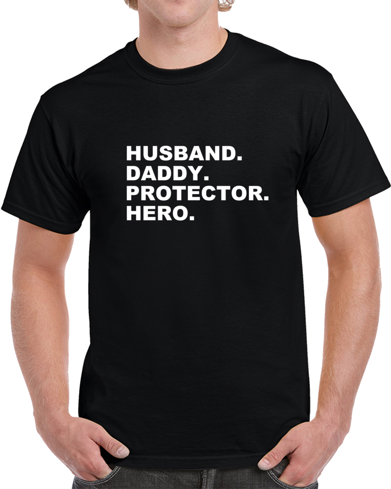 Husband Daddy Protector Superhero Fathers Day T Shirt Husband Daddy Protector Superhero Fathers Day T Shirt