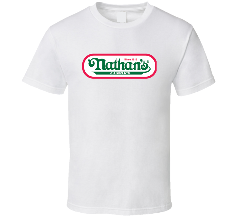 Nathans Hot Dogs Coney Island Hot Dog Eating Competition T Shirt Nathans Hot Dogs Coney Island Hot Dog Eating Competition T Shirt