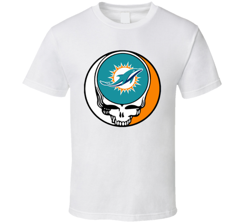 Miami Dolphins Steal Your Face Football Fan Supporter Grateful Dead T Shirt Miami Dolphins Steal Your Face Football Fan Supporter Grateful Dead T Shirt