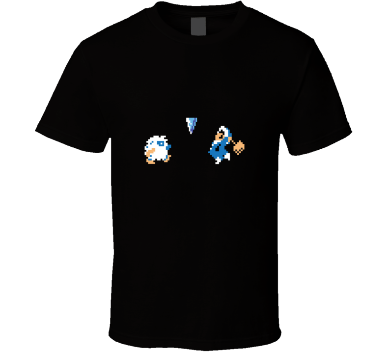 Nintendo Classic 80's Retro Ice Climber Video Game Gaming T Shirt Nintendo Classic 80's Retro Ice Climber Video Game Gaming T Shirt