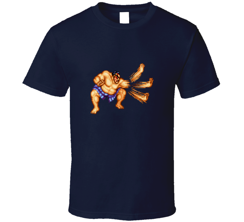 E Honda Street Fighter Retro Classic Video Game Gaming T Shirt E Honda Street Fighter Retro Classic Video Game Gaming T Shirt