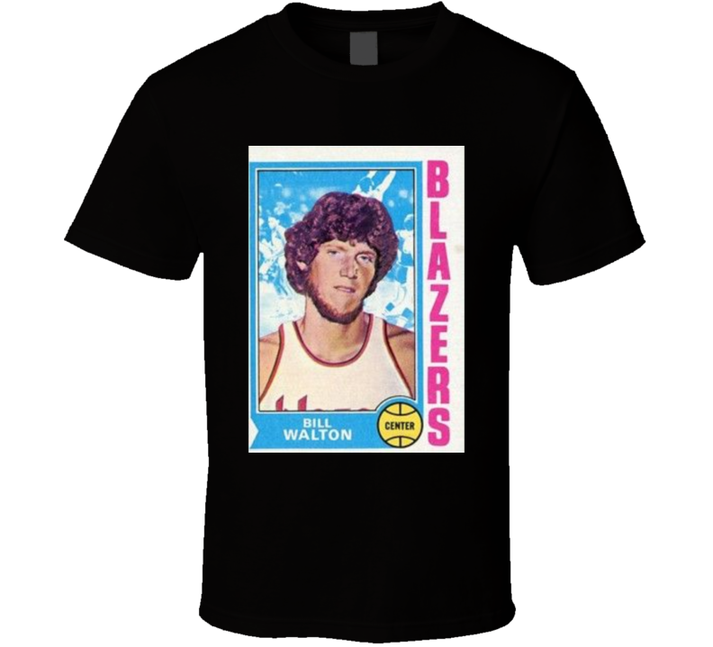 Bill Walton Portland Retro Vintage Topps Card Basketball T Shirt Bill Walton Portland Retro Vintage Topps Card Basketball T Shirt