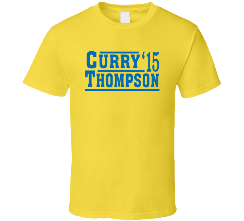 Stephen Curry Klay Thompson 2015 Golden State Election Style Champs Basketball Fan T Shirt Stephen Curry Klay Thompson 2015 Golden State Election Style Champs Basketball Fan T Shirt
