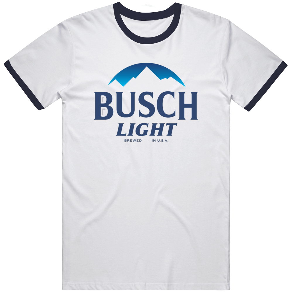 Busch Light American Beer Company  Ringer T Shirt