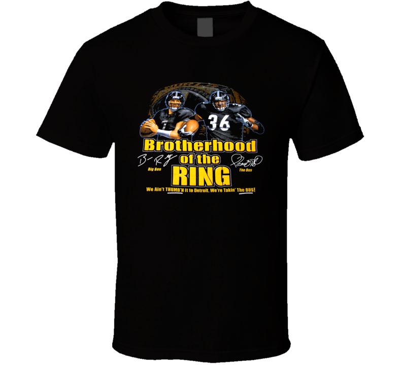 Pittsburgh Football Roethlisberger And Bettis T Shirt Pittsburgh Football Roethlisberger And Bettis T Shirt