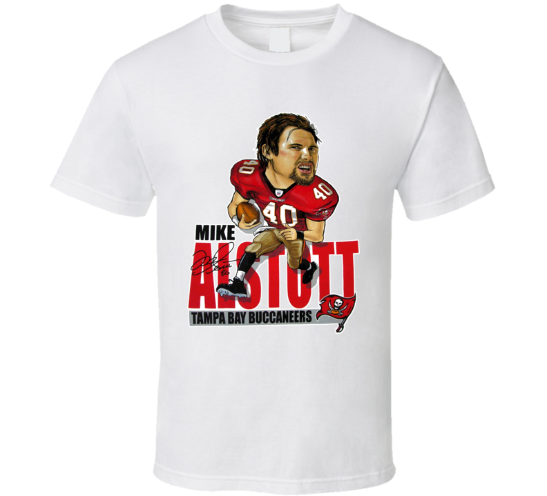 Mike Alstott Tampa Bay Caricature Football Vintage T Shirt Mike Alstott Tampa Bay Caricature Football Vintage T Shirt