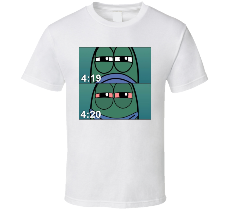 Funny Spongebob 419 420 Fish Stoner Weed High Joint Pot Head T Shirt Funny Spongebob 419 420 Fish Stoner Weed High Joint Pot Head T Shirt